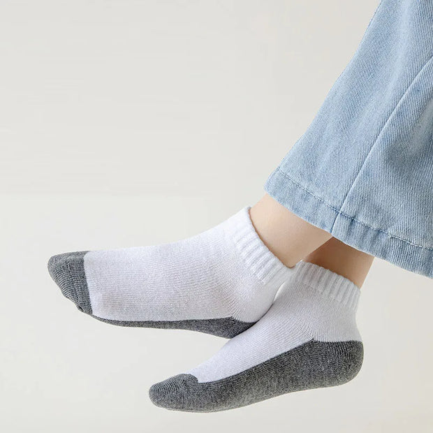 5 Pairs/Lot 2023 New Summer Children Socks Cotton Fashion Black White Gray For 1-12 Years Kids Teen Student Baby Girl Boy Socks