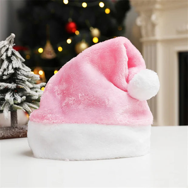 Custom Christmas Santa Hat Embroidered Name Christmas Party Decoration Hat X-Mas Party Happy New Year