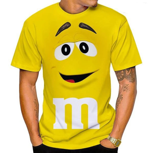 New Men and Women Fashion 3D T Shirts Food Print T-shirt Casual Round Neck Short Sleeve T Shirt Kids Tops