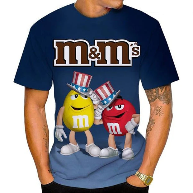 New Men and Women Fashion 3D T Shirts Food Print T-shirt Casual Round Neck Short Sleeve T Shirt Kids Tops