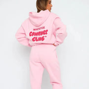Spring, autumn and winter new women's suit fashion sports long sleeve pullover hooded sweatshirt set